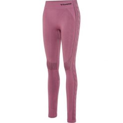Damskie legginsy mid-rise Hummel Shaping. Czerwone legginsy damskie HUMMEL, s, bez wzorów, z materiału. Za 171.50 zł.