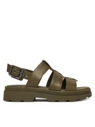 Clarks Sandały Orinoco3 Strap 26186489 Zielony. Zielone sandały damskie Clarks, bez wzorów, ze skóry, bez obcasa, na płaskiej podeszwie. Za 389.99 zł.