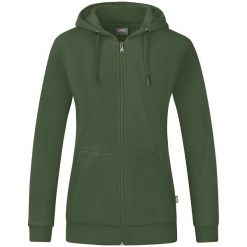 Kurtka Jako Organic. Zielone kurtki damskie Jako, m, bez wzorów, z bawełny, z kapturem. Za 366.00 zł.