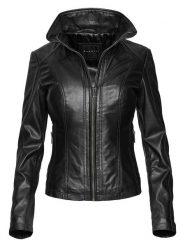 Bugatti Skórzana kurtka w kolorze czarnym rozmiar: 40. Czarne kurtki damskie Bugatti, bez wzorów, z materiału, bez kaptura. Za 739.99 zł.