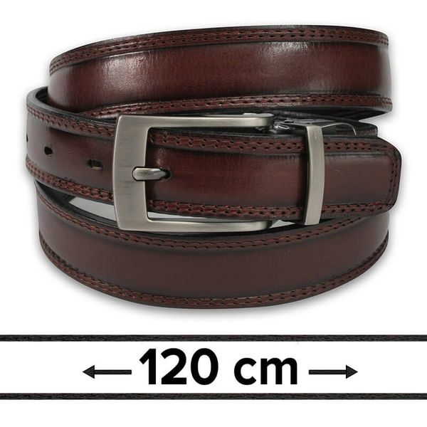 Dwustronny Pasek do Spodni, Czarno-Brązowy, 120 cm, Elegancki, Męski, Skórzany -ZET. Brązowe paski męskie Zet, bez wzorów, ze skóry, eleganckie. Za 89.00 zł.