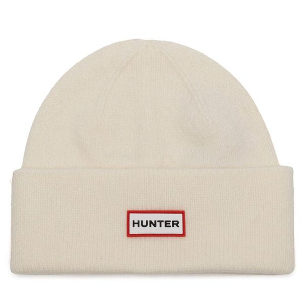 Czapka Hunter. Białe czapki męskie Hunter, na zimę, bez wzorów. Za 69.99 zł.