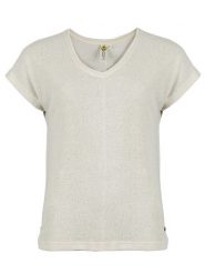 Roadsign Koszulka dzianinowa w kolorze kremowym rozmiar: S. Brązowe bluzki damskie Roadsign, s, bez wzorów, z dzianiny, bez kołnierzyka, bez ramiączek. Za 56.99 zł.