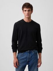 GAP Sweter w kolorze czarnym rozmiar: XXL. Czarne swetry męskie GAP, xxl, bez wzorów, z bawełny, bez kołnierzyka. Za 109.95 zł.