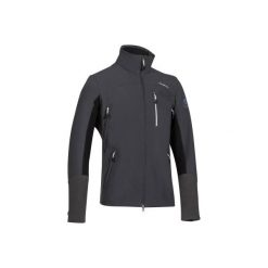 Kurtka jeździecka Softshell 500 męska. Szare kurtki męskie FOUGANZA, m, bez wzorów, z elastanu, bez kaptura. Za 249.99 zł.