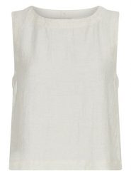 MOSS COPENHAGEN Top w kolorze białym rozmiar: S. Białe topy damskie MOSS COPENHAGEN, s, bez wzorów, bez kołnierzyka. Za 88.02 zł.