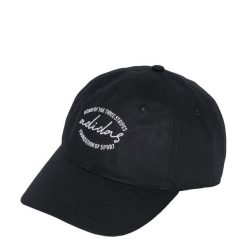 Czapka Dad. Białe czapki męskie Adidas, bez wzorów, z bawełny, eleganckie. Za 79.00 zł.