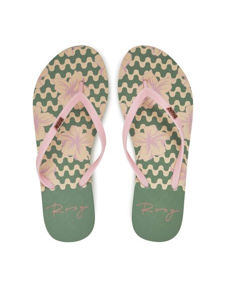 Roxy Japonki ARJL100683 Różowy. Czerwone klapki damskie Roxy, bez wzorów, z tworzywa sztucznego, bez obcasa. Za 49.99 zł.
