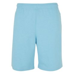 Szerokie spodenki dresowe z frotte Urban Classics. Niebieskie szorty męskie Urban Classics, z dresówki, bez kołnierzyka. Za 191.00 zł.