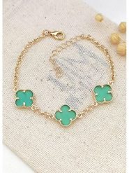 Atelier MIU Pozłacana bransoletka rozmiar: onesize. Zielone bransoletki damskie atelier MIU, pozłacane. Za 52.99 zł.