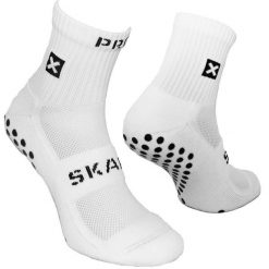 Skarpety sportowe antypoślizgowe Proskary piłkarskie. Białe skarpetki męskie Proskary, bez wzorów. Za 35.90 zł.