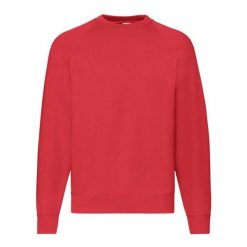 Męska Klasyczna Bluza Raglanowa. Czerwone bluzy bez kaptura męskie Fruit of the Loom, l. Za 64.99 zł.