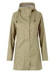Ilse Jacobsen Płaszcz przeciwdeszczowy w kolorze oliwkowym rozmiar: 34. Brązowe płaszcze damskie Ilse Jacobsen, bez wzorów, sportowe. Za 173.99 zł.