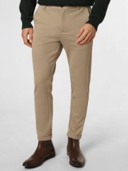 Lindbergh Spodnie Mężczyźni beżowy|brązowy, XL. Brązowe spodnie materiałowe męskie Lindbergh, bez wzorów, z dżerseju, eleganckie. Za 329.95 zł.