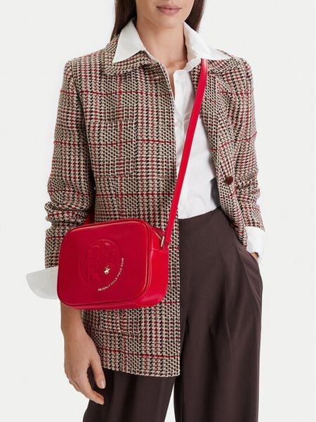 Beverly Hills Polo Club Torebka CEOWB-BHPC-L-002-09 Czerwony. Czerwone listonoszki damskie Beverly Hills Polo Club, bez wzorów, z materiału, bez dodatków. Za 149.99 zł.