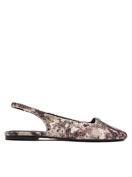 DKNY Baleriny Darrow Logo K1665915 Beżowy. Brązowe baleriny damskie DKNY, bez wzorów, ze skóry, bez obcasa. Za 499.99 zł.