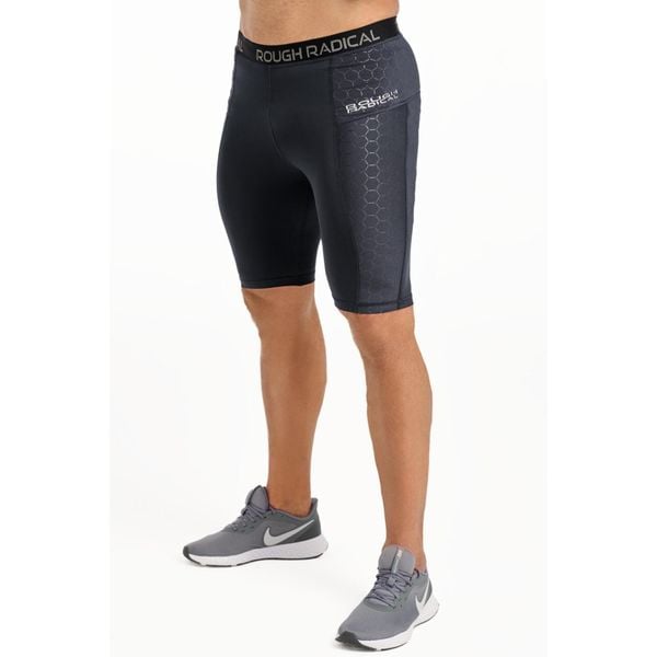 Spodenki termoaktywne fitness męskie Rough Radical Stone Shorts. Czarne szorty sportowe męskie ROUGH RADICAL, m, na fitness i siłownię. W wyprzedaży za 127.42 zł.