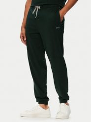 BOSS Spodnie dresowe Mix&Match 50515305 Zielony ciemny Regular Fit. Zielone spodnie dresowe męskie Boss, bez wzorów, z bawełny. Za 229.99 zł.