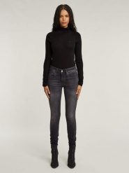 G-Star Dżinsy - Super Skinny fit - w kolorze antracytowym rozmiar: W29/L34. Czarne jeansy damskie G-Star, z podwyższonym stanem. Za 269.95 zł.
