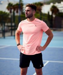 Koszulka sportowa męska Performance. Brązowe t-shirty sportowe męskie NORDICDOTS, l, z materiału, bez ramiączek, na fitness i siłownię. Za 230.00 zł.