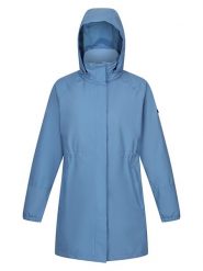 Regatta Kurtka przeciwdeszczowa "Sagano" w kolorze błękitnym rozmiar: 44. Niebieskie kurtki przeciwdeszczowe damskie Regatta, bez kaptura. Za 181.45 zł.