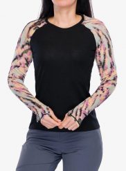 Bluza termoaktywna damska Mons Royale Bella LS. Czarne bluzy bez kaptura damskie Mons Royale, xs, z elastanu. Za 393.70 zł.