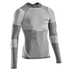 Koszulka sportowa na zimę z długim rękawem CEP męska. Szare t-shirty sportowe męskie CEP, na zimę, m, bez ramiączek, do biegania. Za 349.00 zł.