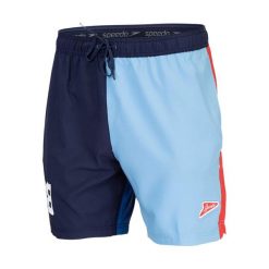 Spodenki szorty męskie Speedo Redondo Edge Volley. Niebieskie kąpielówki męskie Speedo, bez kołnierzyka. Za 245.99 zł.