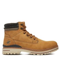 Trapery Beverly Hills Polo Club. Brązowe buty zimowe męskie Beverly Hills Polo Club, bez zapięcia. Za 199.99 zł.