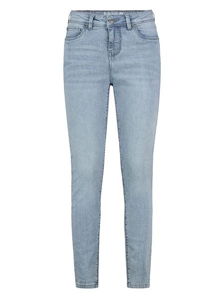 Sublevel Dżinsy - Skinny fit - w kolorze błękitnym rozmiar: XXL. Niebieskie jeansy damskie Sublevel, z podwyższonym stanem. Za 104.39 zł.