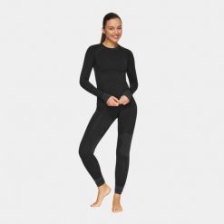 Bielizna termoaktywna turystyczna damska Alpinus Tactical Base Layer Set. Czarna bielizna termoaktywna damska Alpinus, l, bez wzorów. Za 285.80 zł.