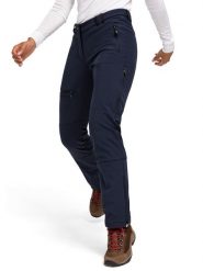 Maier Sports Zimowe spodnie softshellowe "Adakit" w kolorze granatowym rozmiar: 38. Niebieskie spodnie dresowe damskie Maier Sports, na zimę, bez wzorów. Za 366.28 zł.