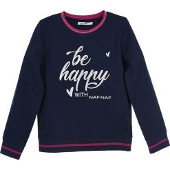 Bluza w kolorze granatowym. Niebieskie bluzy dziewczęce Daniel Hechter, Naf Naf Kids, bez wzorów, bez ramiączek, bez kaptura. W wyprzedaży za 49.95 zł.