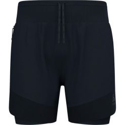Spodenki męskie Odlo X-ALP TRAIL 6 INCH 2-in-1 short. Czarne szorty męskie Odlo, z elastanu, bez kołnierzyka. Za 399.99 zł.