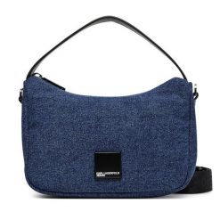 Torebka Karl Lagerfeld Jeans. Niebieskie torebki klasyczne damskie Karl Lagerfeld Jeans, bez wzorów, z jeansu, bez dodatków. Za 419.99 zł.