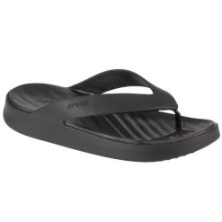 Japonki damskie Crocs C4614. Czarne klapki damskie Crocs, bez wzorów, z materiału, bez obcasa. Za 259.99 zł.