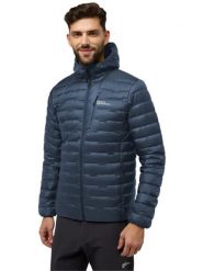 Jack Wolfskin Kurtka puchowa "Passamani" w kolorze granatowym rozmiar: L. Niebieskie kurtki męskie Jack Wolfskin, na zimę, l, bez wzorów, z materiału, bez kaptura. Za 717.96 zł.