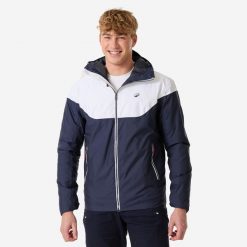 Kurtka żeglarska męska Tribord Sailing 100 ciepła. Białe kurtki męskie TRIBORD, m, bez wzorów, z tkaniny, sportowe, bez kaptura. Za 199.99 zł.