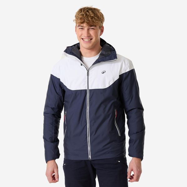 Kurtka żeglarska męska Tribord Sailing 100 ciepła. Białe kurtki męskie TRIBORD, m, bez wzorów, z tkaniny, sportowe, bez kaptura. Za 199.99 zł.