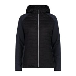 Damska kurtka hybrydowa z kapturem CMP. Czarne kurtki damskie CMP, bez wzorów, z kapturem. Za 340.00 zł.