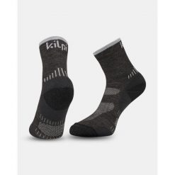 Uniseksowe skarpetki outdoorowe Kilpi MIRIN-U. Czarne skarpetki damskie Kilpi, bez wzorów. Za 83.30 zł.