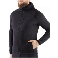 Bluza trekkingowa techniczna męska Viking Jukon Hoodie z kapturem na zamek. Czarne bluzy z kapturem męskie VIKING, l. Za 272.51 zł.