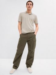 GAP Koszulka polo w kolorze beżowym rozmiar: XL. Brązowe koszulki polo męskie GAP, xl, bez wzorów, bez ramiączek. Za 100.99 zł.