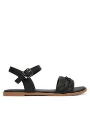 Calvin Klein Sandały Velcro Sandal V3A2-83247-1752 Czarny. Czarne sandały dziewczęce CALVIN KLEIN, ze skóry, bez zapięcia. Za 429.99 zł.