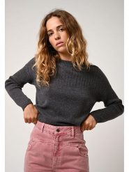 AUTHENTIC CASHMERE Kaszmirowy sweter "Daria" w kolorze antracytowym rozmiar: L. Czarne swetry klasyczne damskie AUTHENTIC CASHMERE, l, z kaszmiru, bez kołnierzyka. Za 352.43 zł.