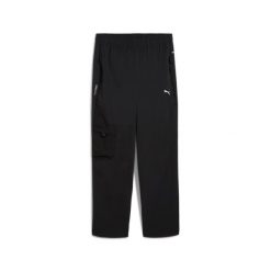 Puma Spodnie Tech Relaxed Cargo 62968301. Czarne spodnie dresowe męskie Puma, bez wzorów, z dresówki. Za 339.50 zł.