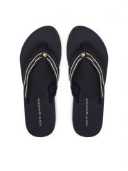 Tommy Hilfiger Japonki TH Webbing Beach Sandal FW0FW08739 Granatowy. Niebieskie klapki damskie Tommy Hilfiger, bez wzorów, z materiału, bez obcasa. Za 199.99 zł.