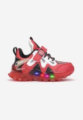 Czerwone Buty Sportowe LED Tsovla. Czerwone buty sportowe chłopięce Born2be, z dresówki, przed kostkę, bez zapięcia. Za 84.99 zł.