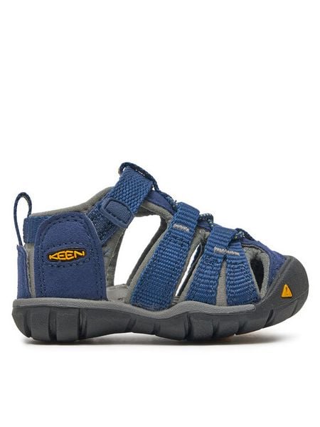 Keen Sandały Seacamp II Cnx 1022944 Granatowy. Niebieskie sandały chłopięce Keen, z materiału, bez zapięcia. Za 199.99 zł.
