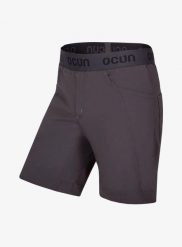 Spodenki wspinaczkowe męskie Ocun Mania Shorty. Szare szorty męskie Ocun, z materiału, bez kołnierzyka. Za 270.60 zł.